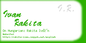ivan rakita business card
